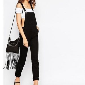 *TALL* ASOS Black Denim Overalls!